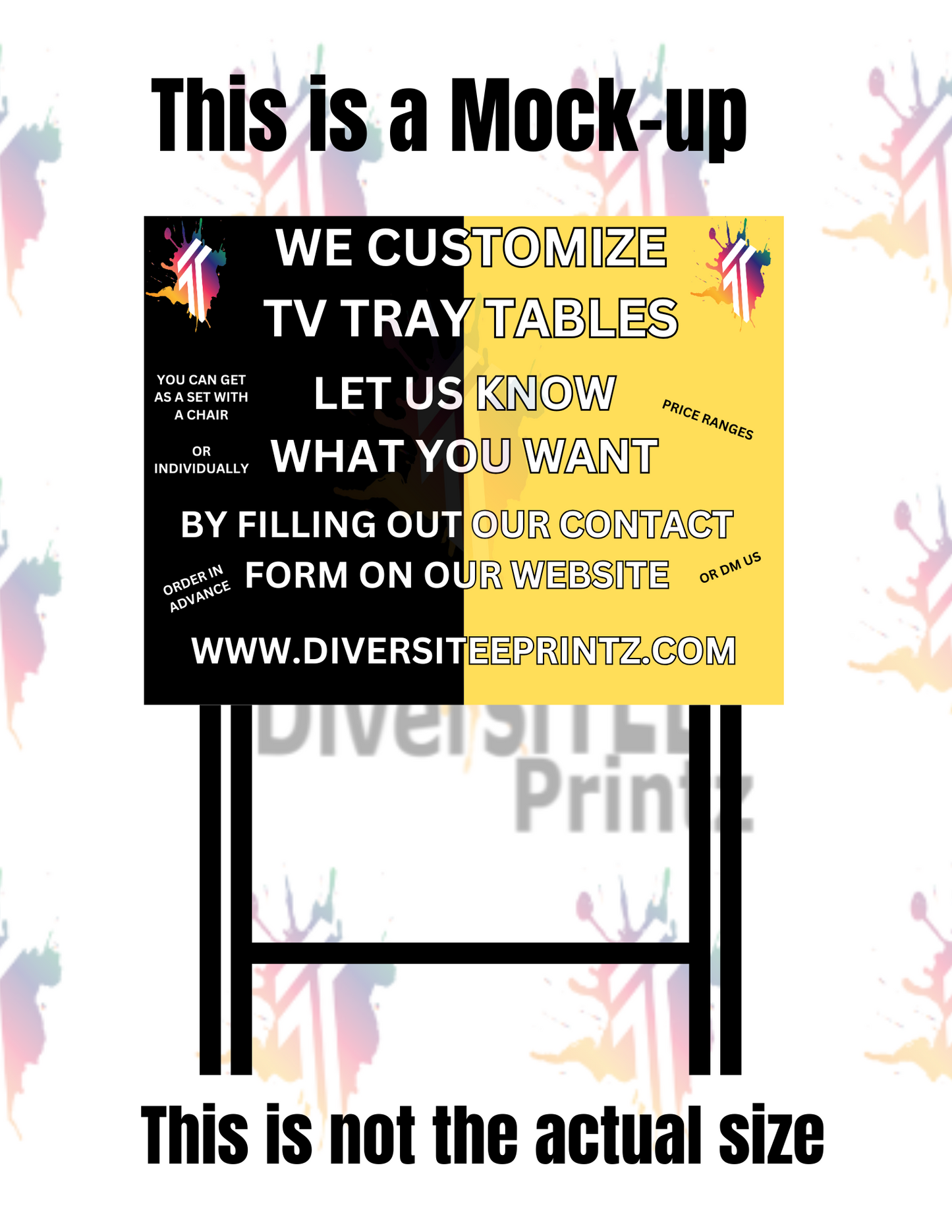 Customize Folding Tv Tray Tables