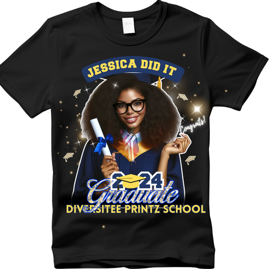 Jessica Did It Graduation Shirt