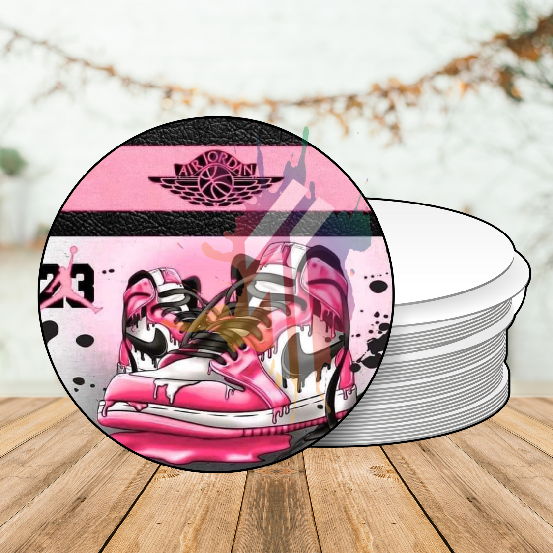 Pink Air Jordan Coaster
